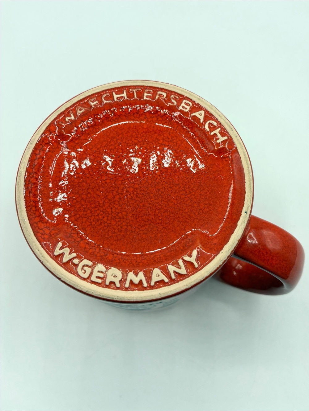 Vintage 1960s Waechtersbach Cat Kitten Yarn Mug MCM W Germany - Picture 3 of 7